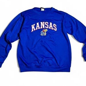 Kansas Blue Crewneck Men's Sweater